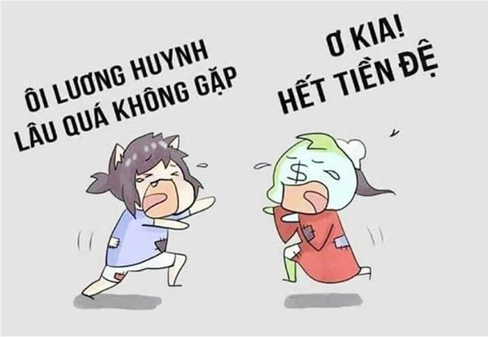 Hết tiền meme lầy lội khiến ai cũng cười