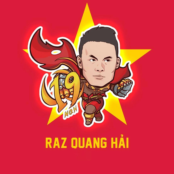 Hình Quang Hải chibi cute tinh nghịch vui nhộn