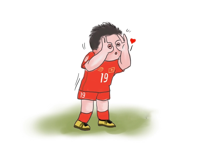 Hình Quang Hải chibi đáng yêu trong fanart