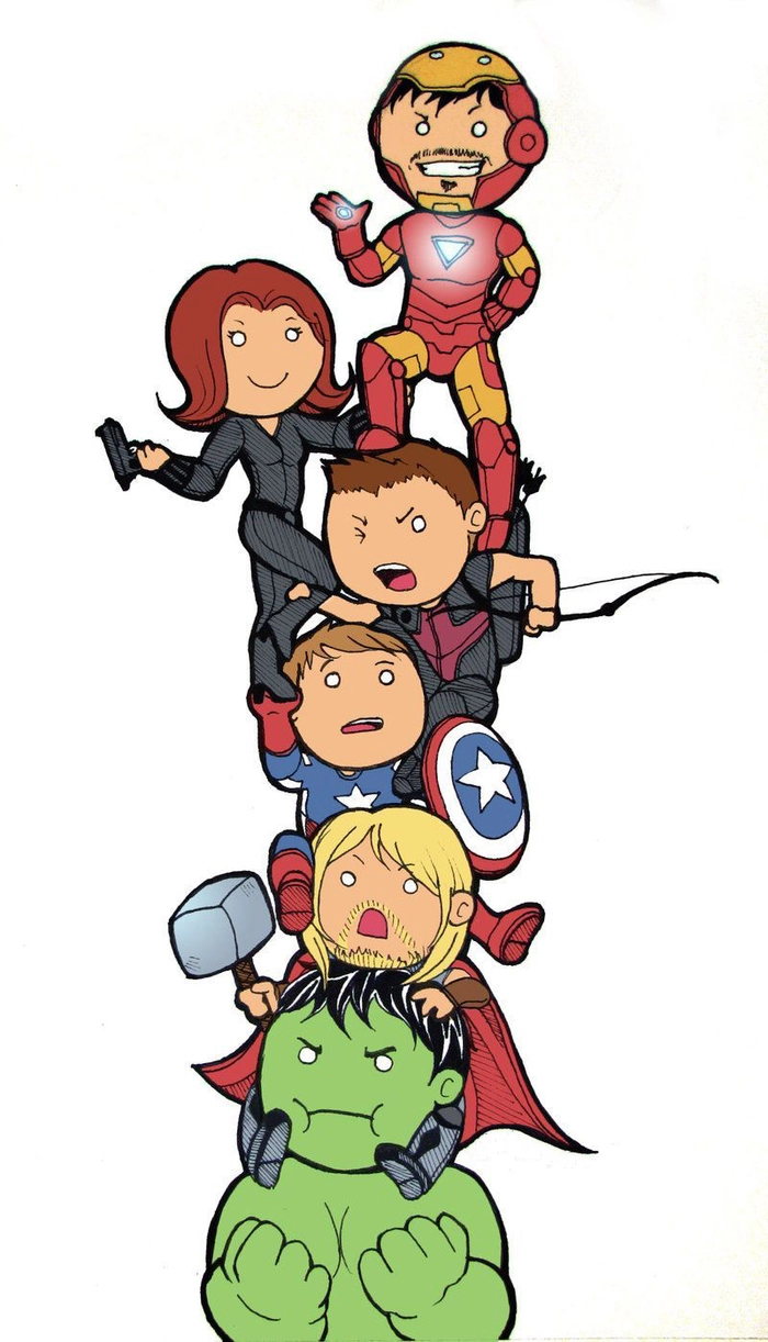 Hình Siêu Anh Hùng Marvel chibi cute cực chất