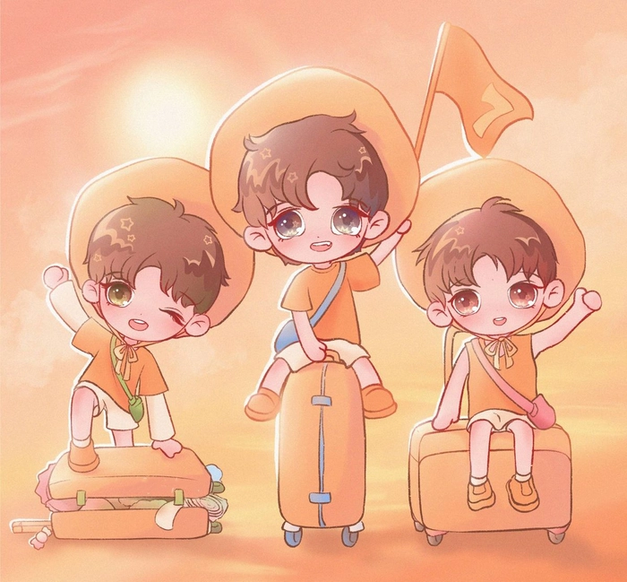 Hình TFBoys chibi ngọt ngào