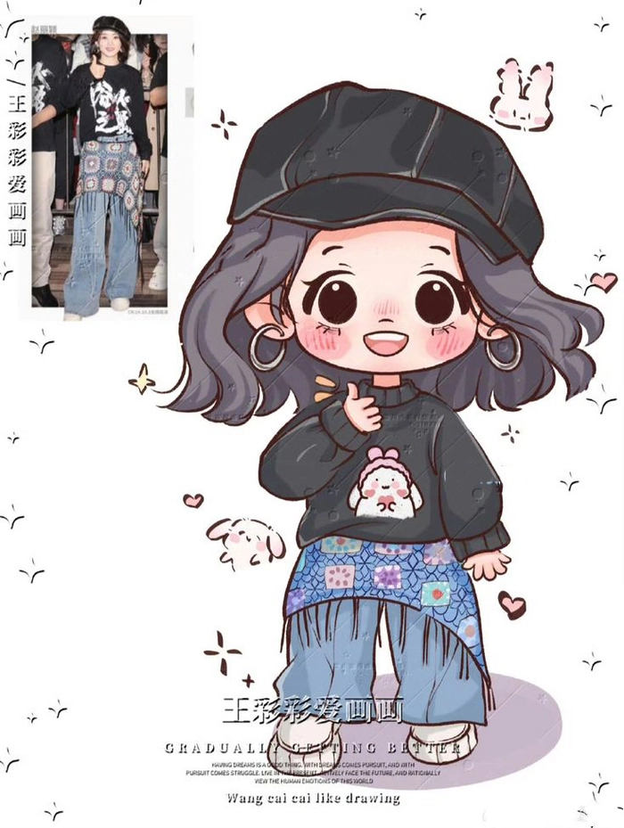 Hình Triệu Lệ Dĩnh chibi dễ thương cute