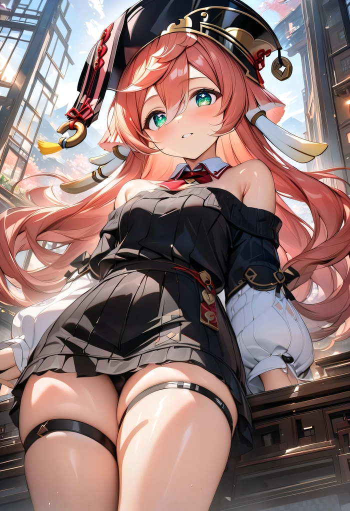 Hình Yanfei anime cực dễ thương