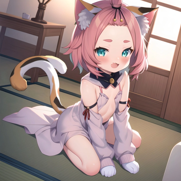 Hình ảnh Diona Genshin chibi đáng yêu rạng rỡ