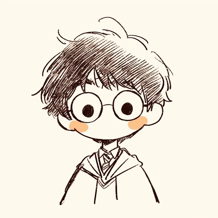 Hình ảnh Harry Potter anime chibi cute