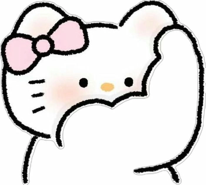 Hình ảnh Hello Kitty cute vô tri đầy sáng tạo