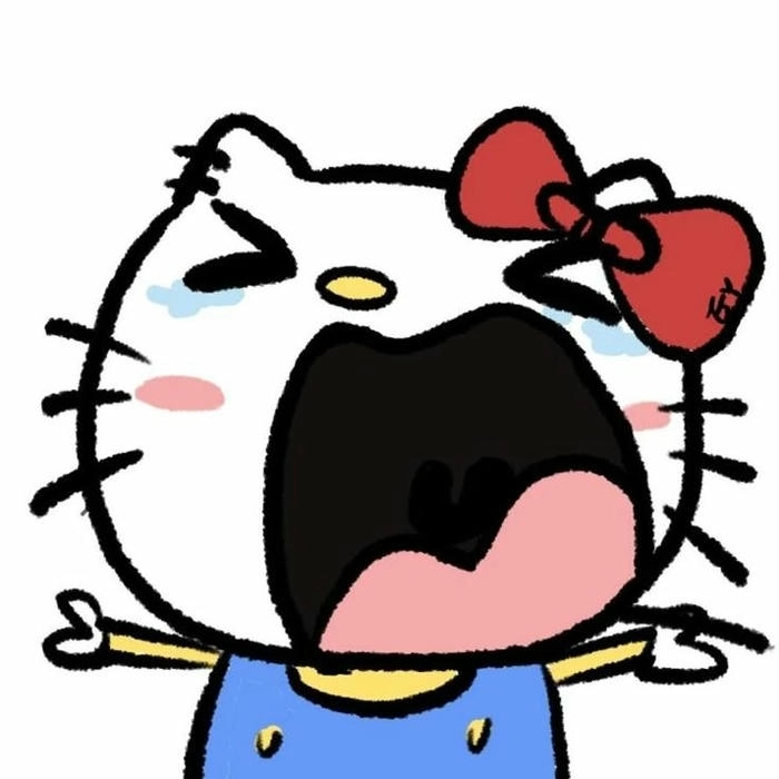Hình ảnh Hello Kitty cute vô tri làm avatar