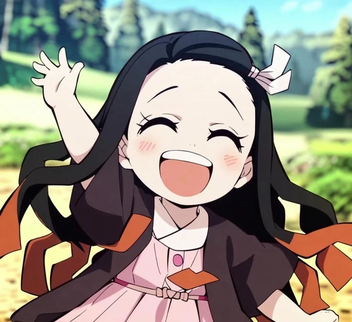 Hình ảnh Nezuko chibi anime cute