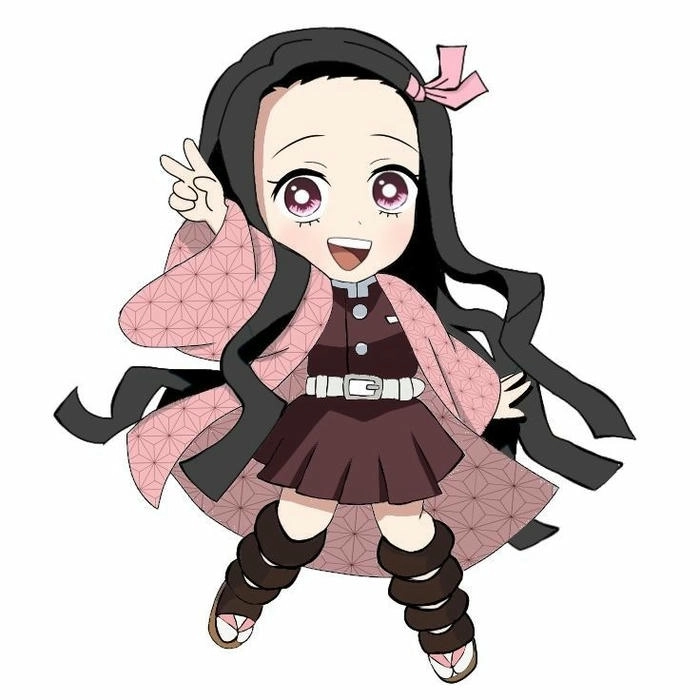 Hình ảnh Nezuko chibi cute trong anime