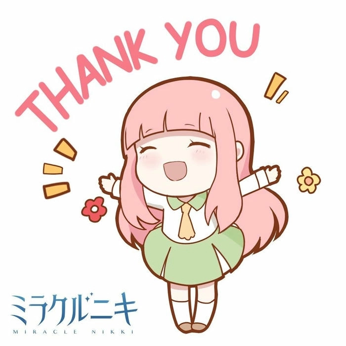 Hình ảnh Thank You dễ thương