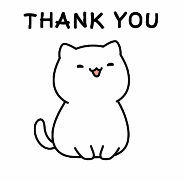 Hình ảnh Thank You hoạt hình đáng yêu