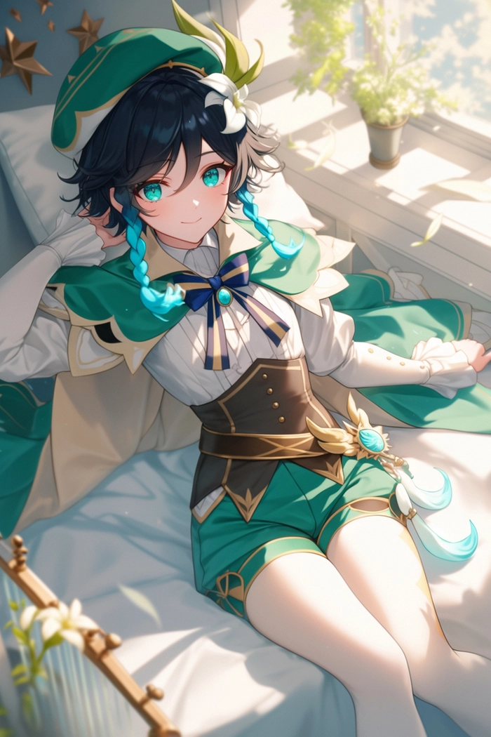 Hình ảnh Venti Genshin chibi đáng yêu