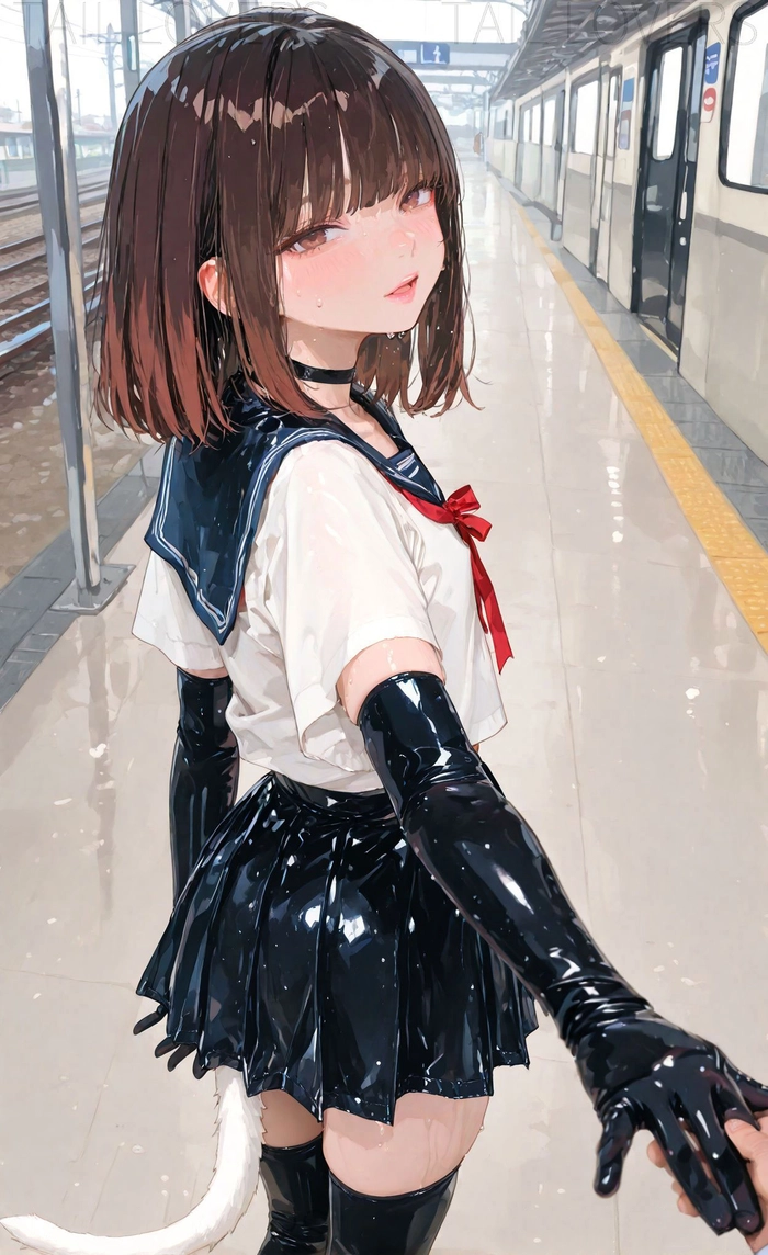 Hình ảnh anime nữ tóc ngắn cute trong sáng