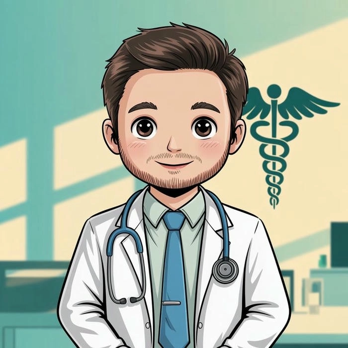 Hình ảnh bác sĩ hoạt hình đáng yêu dễ gần