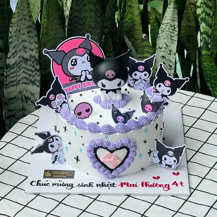 Hình ảnh bánh sinh nhật cute phong cách anime