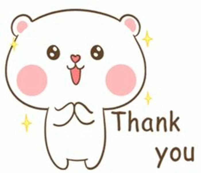 Hình ảnh cảm ơn đáng yêu dễ thương