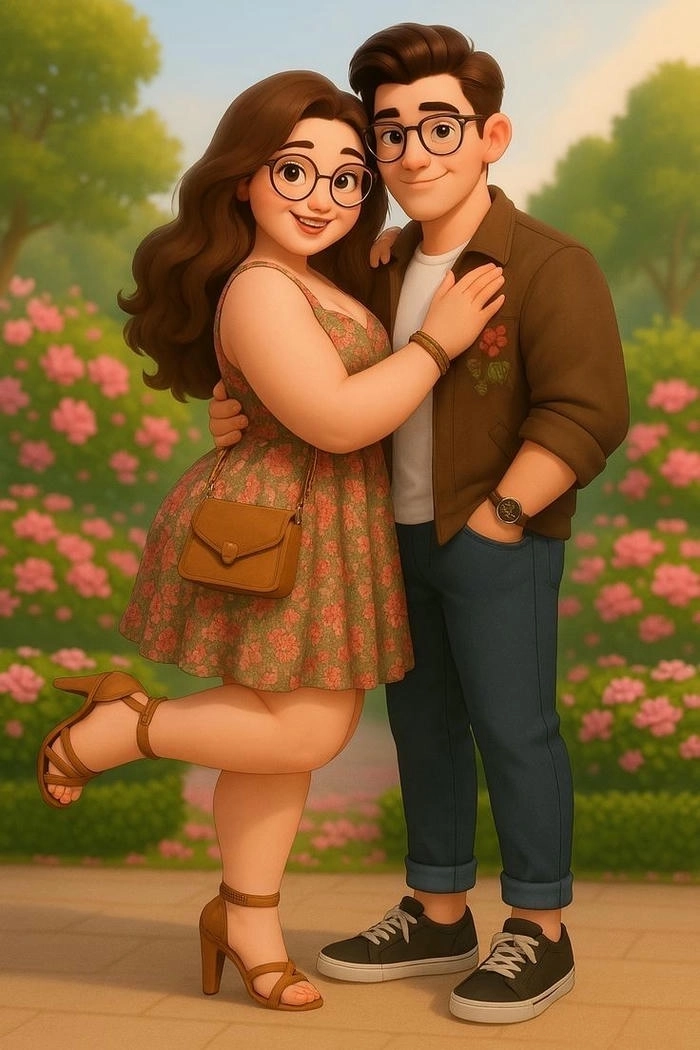 Hình ảnh cặp đôi hoạt hình dễ thương siêu dễ mến