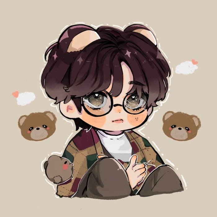 Hình ảnh chibi V BTS đáng yêu ngộ nghĩnh