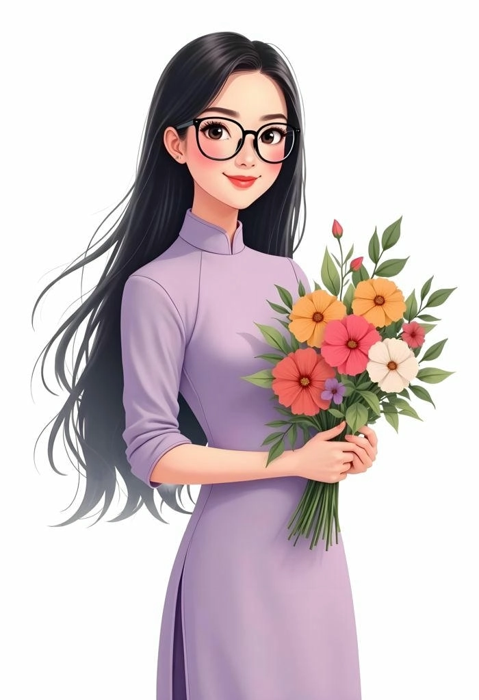Hình ảnh cô giáo chibi cute lung linh dễ thương