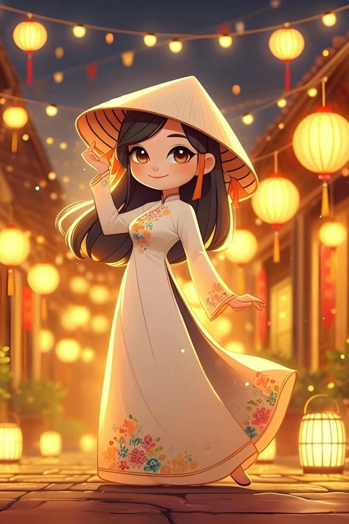 Hình ảnh cô giáo chibi dễ thương lung linh
