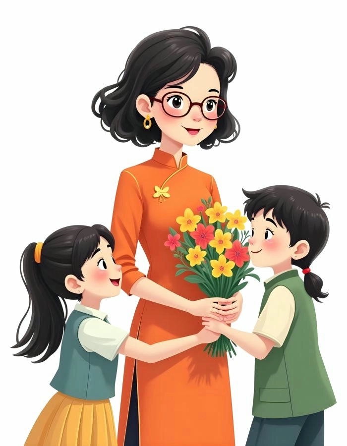 Hình ảnh cô giáo cute đáng yêu lung linh