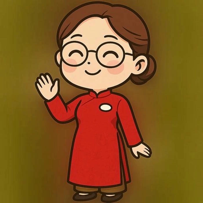 Hình ảnh cô giáo cute tinh nghịch dễ thương
