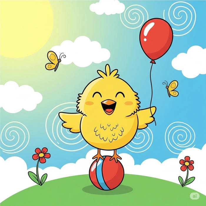 Hình ảnh con gà cute đáng yêu ngộ nghĩnh