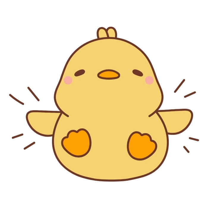 Hình ảnh con gà cute ngộ nghĩnh cực kỳ dễ thương