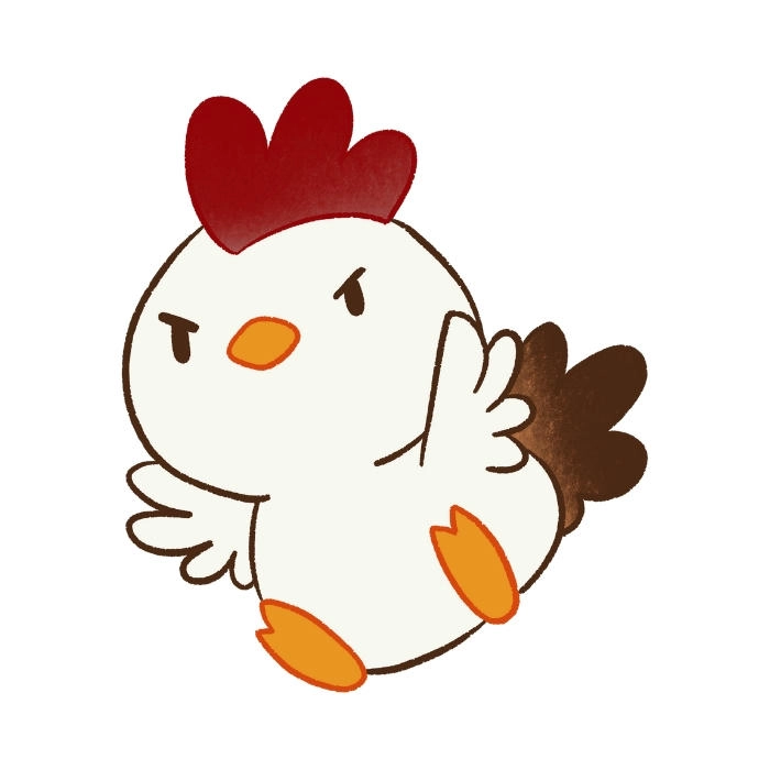 Hình ảnh con gà trống cute nổi bật đáng yêu