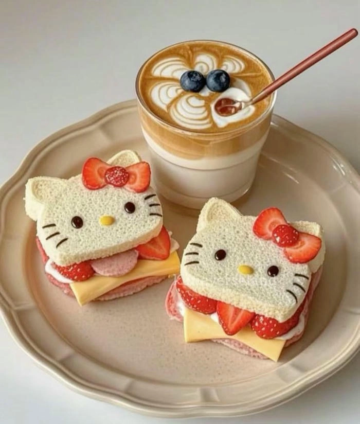 Hình ảnh đồ ăn cute không màu dễ tải