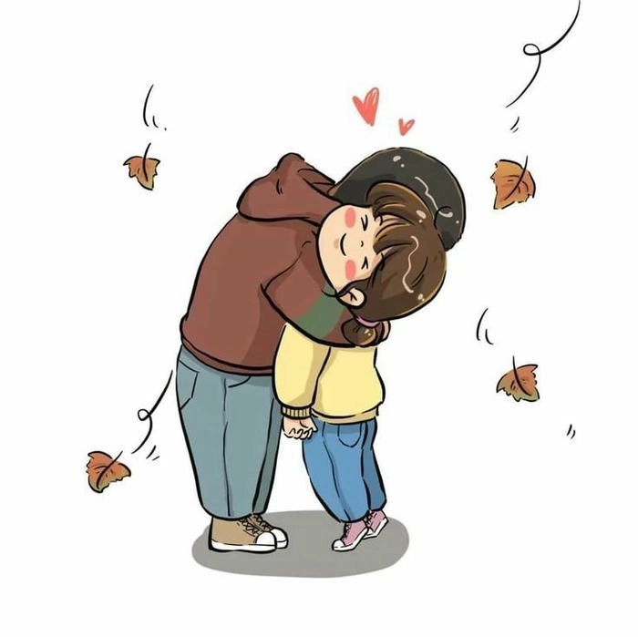 Hình ảnh hoạt hình cặp đôi cute ngọt ngào
