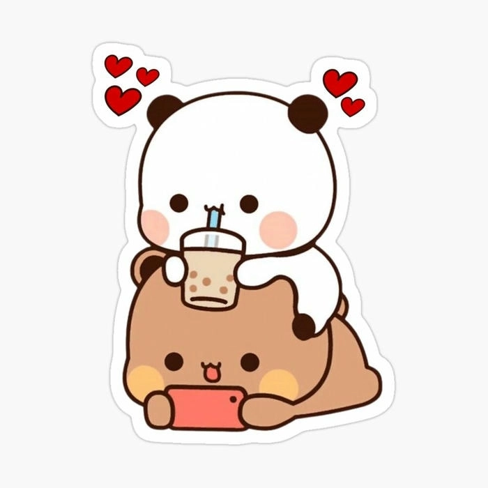 Hình ảnh sticker cute không màu dễ sử dụng