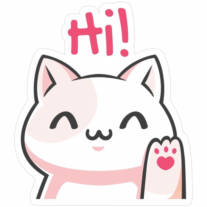 Hình ảnh sticker cute không màu đơn giản