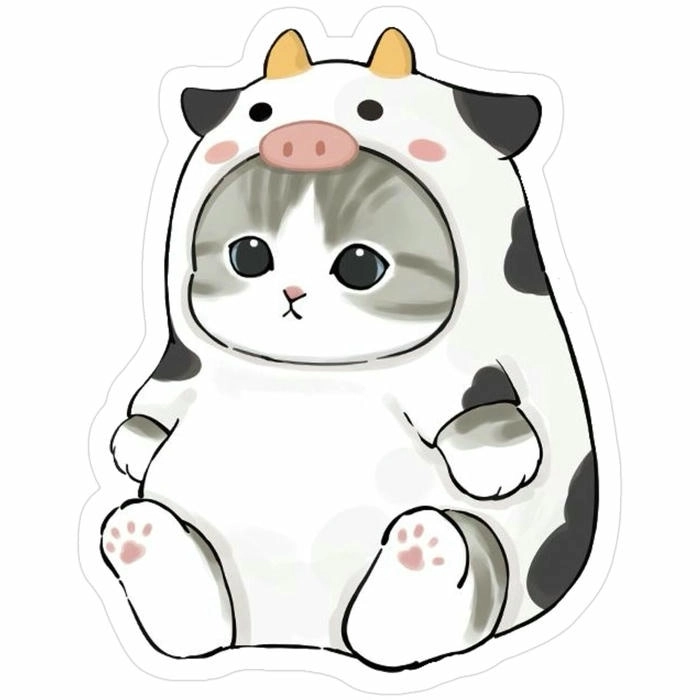 Hình ảnh sticker cute không màu tối giản