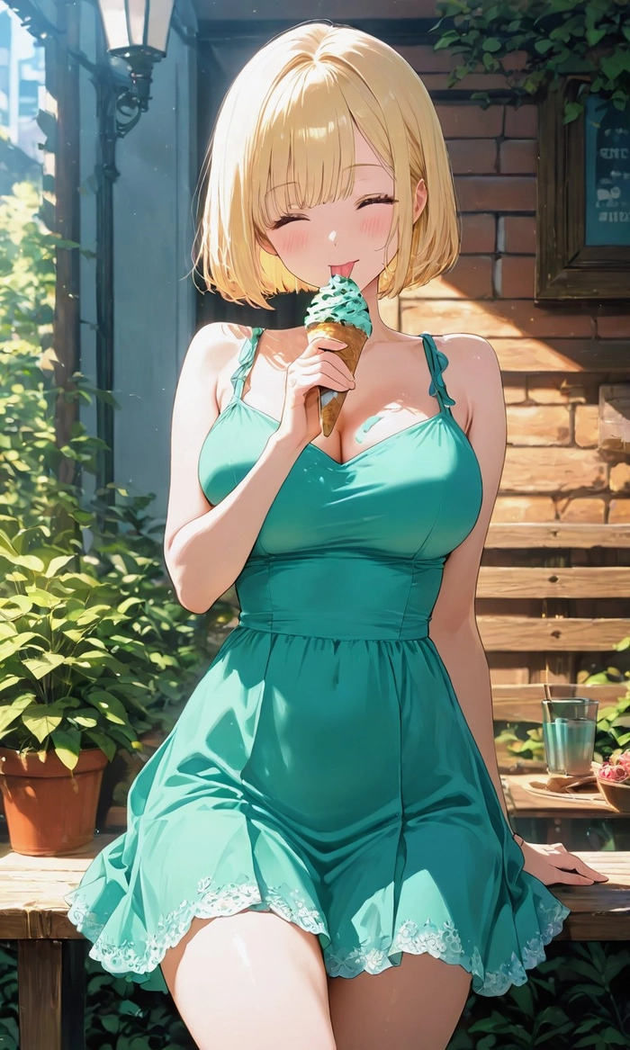 Hình anime gái lè lưỡi đáng yêu cute