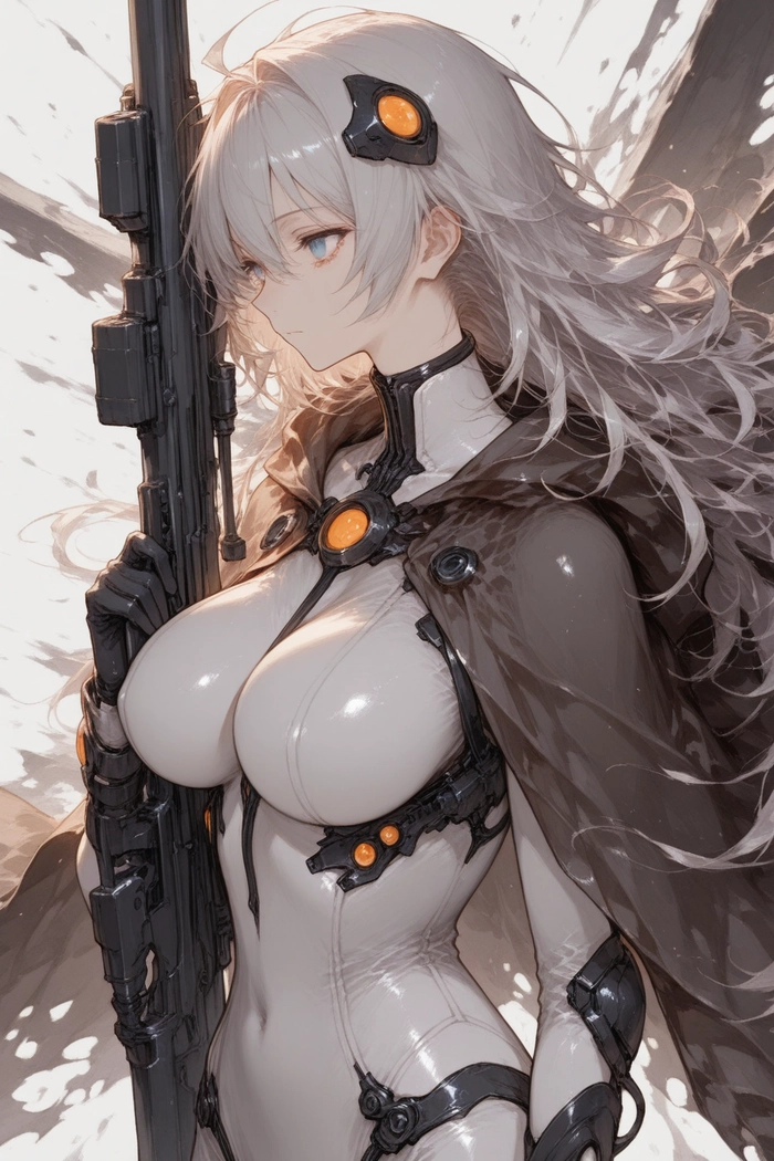 Hình anime nữ tóc dài ngầu chất