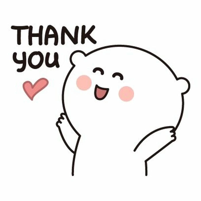 Hình cute Thank You dễ thương