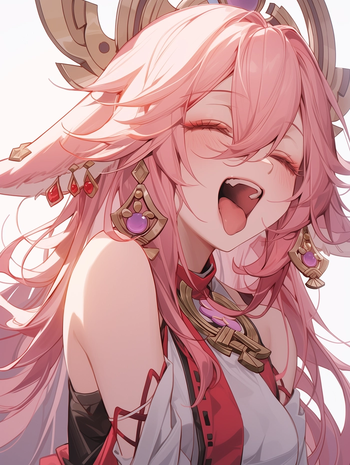 Hình gái anime lè lưỡi cute tinh nghịch