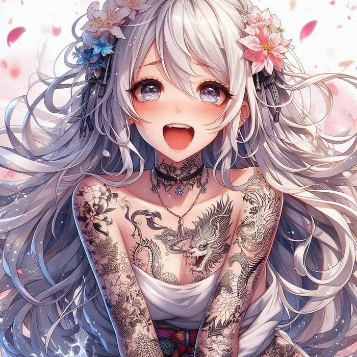 Hình gái anime lè lưỡi độc đáo ấn tượng
