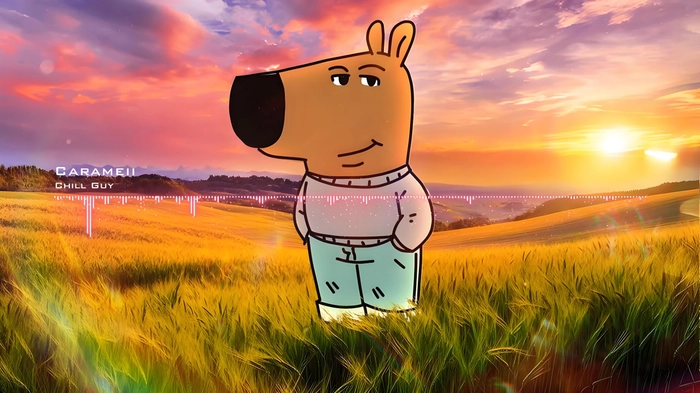 Hình meme Chill Guy chế hài troll