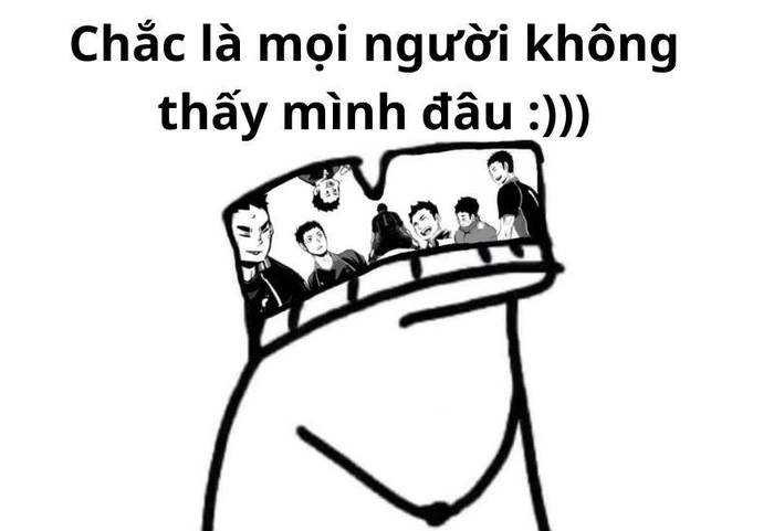 Hình meme đội quần hài hước cười lăn