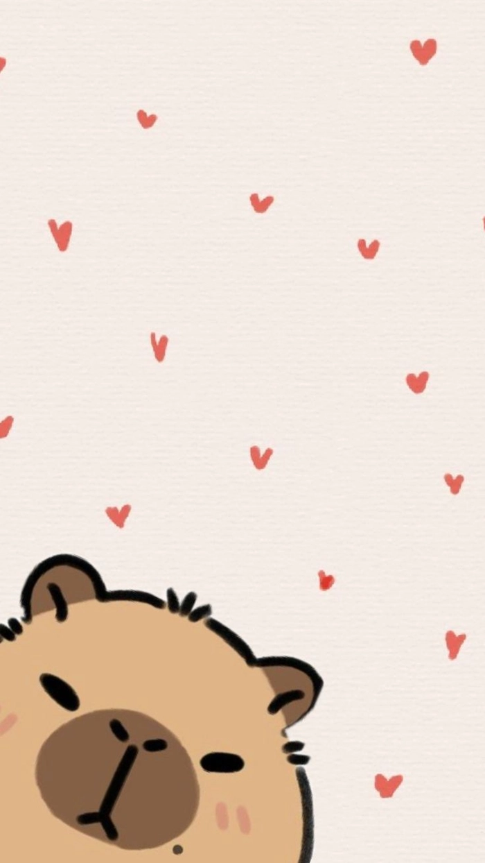 Hình nền Capybara siêu cute độc đáo