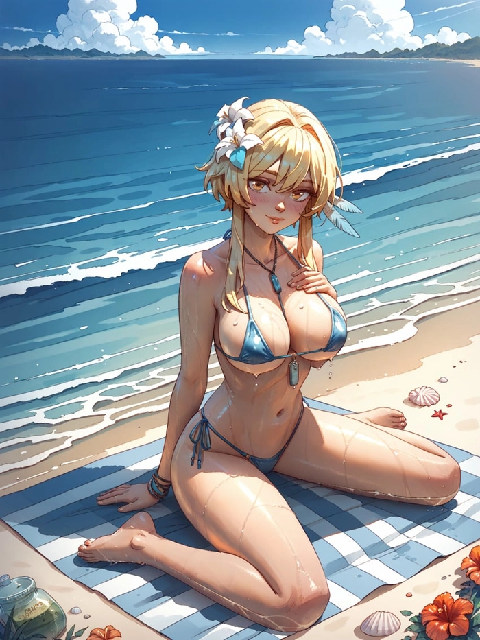 Hình nền Lumine phong cách anime