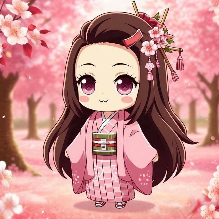 Hình nền Nezuko cute chibi độc đáo