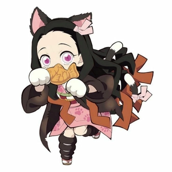 Hình nền Nezuko cute chibi làm điện thoại