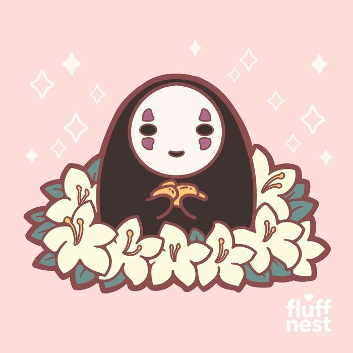 Hình nền Vô Diện cute phong cách Ghibli