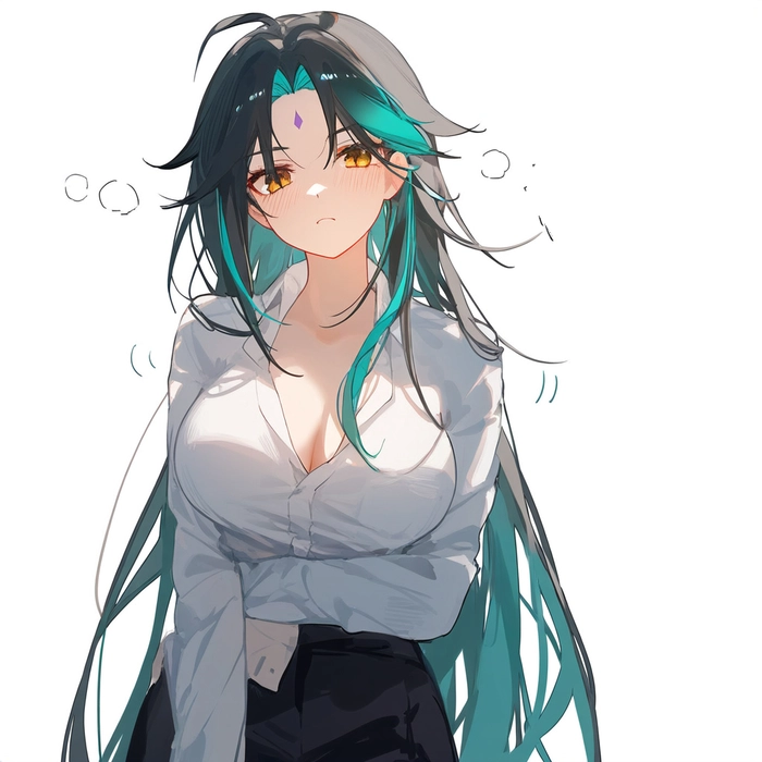 Hình nền Xiao Genshin nữ fanart nóng bỏng