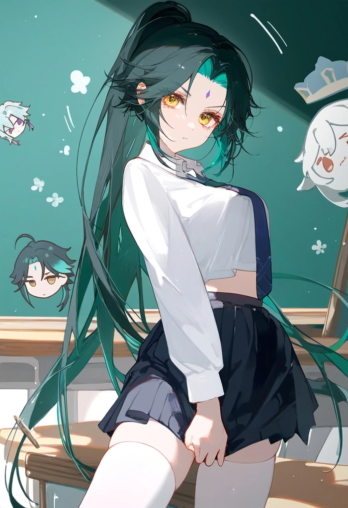 Hình nền Xiao Genshin nữ sexy siêu hấp dẫn