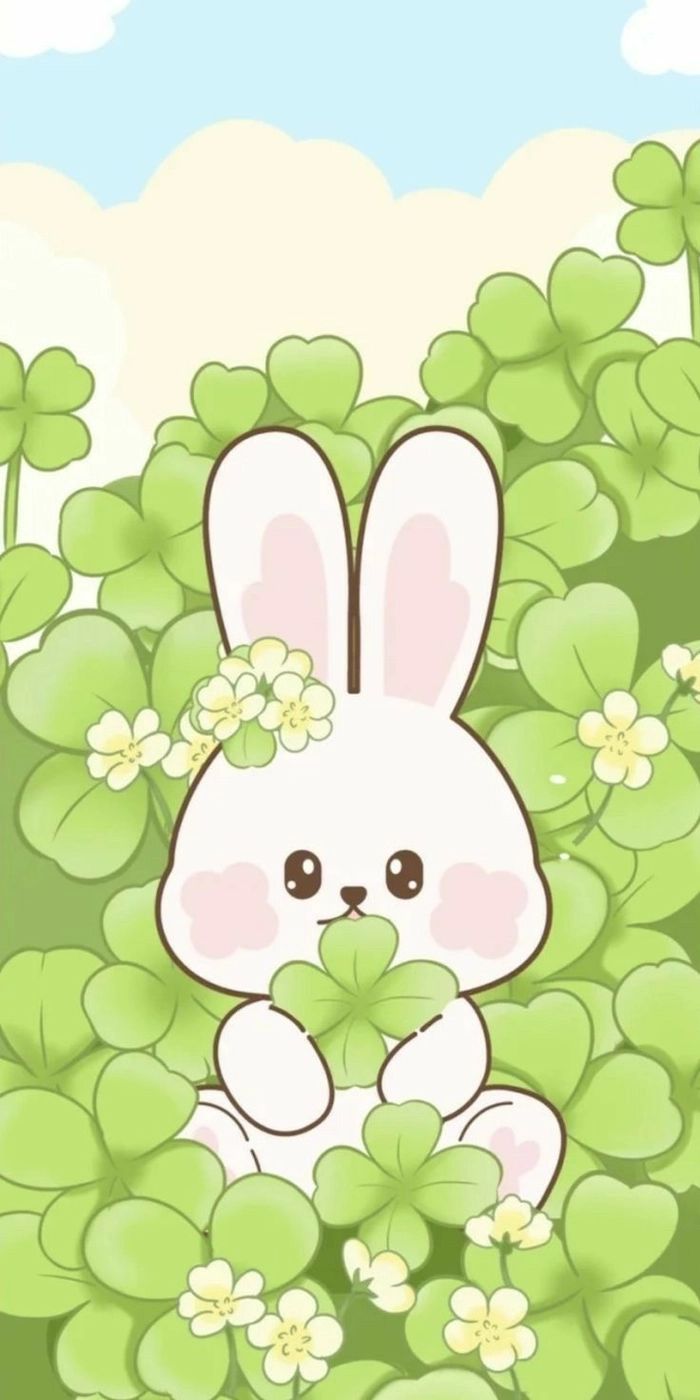 Hình nền avatar cỏ 4 lá cute độc đáo