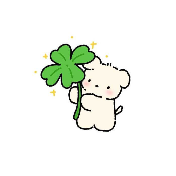Hình nền cỏ 4 lá cute sắc nét